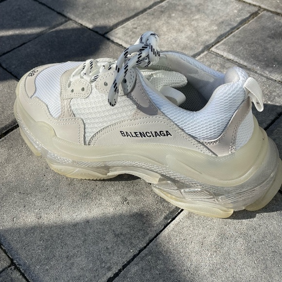 Balenciaga triple s sneaker white/clear - Picture 2 of 7